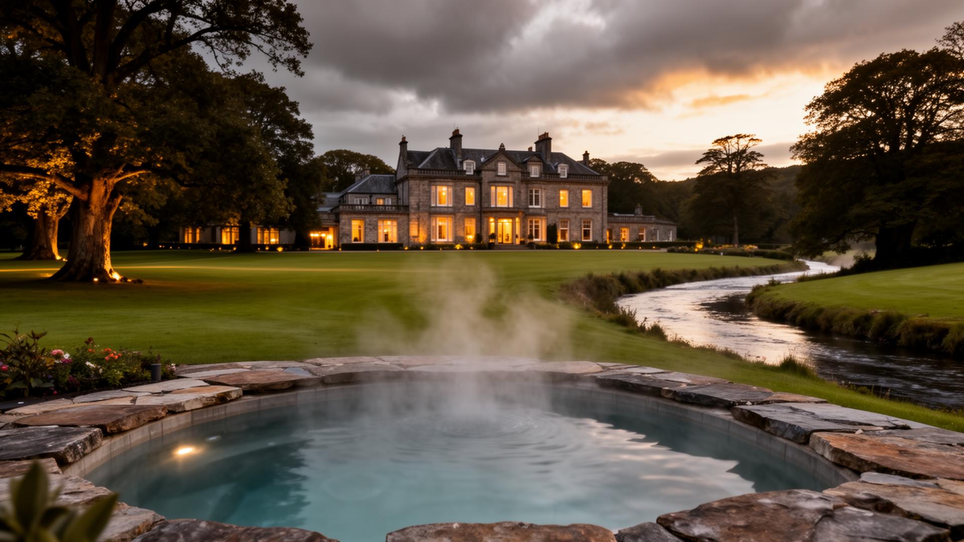 Galgorm Resort, Northern Ireland — grounds and spa